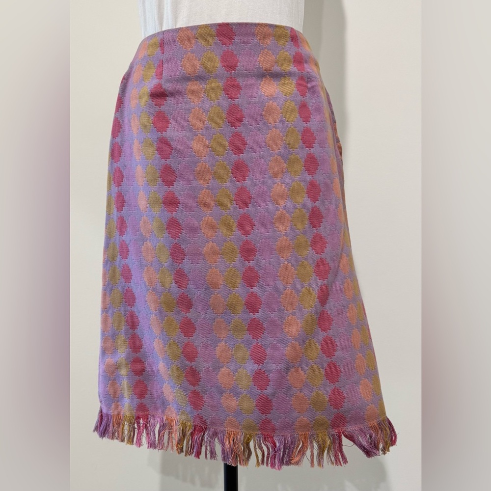Vintage Pink and Gold A-Line Skirt